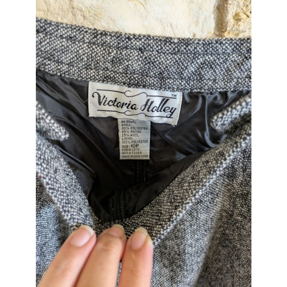 Women's Victoria Holley Jumper Dress Size 10P Gray - Picture 2 of 4